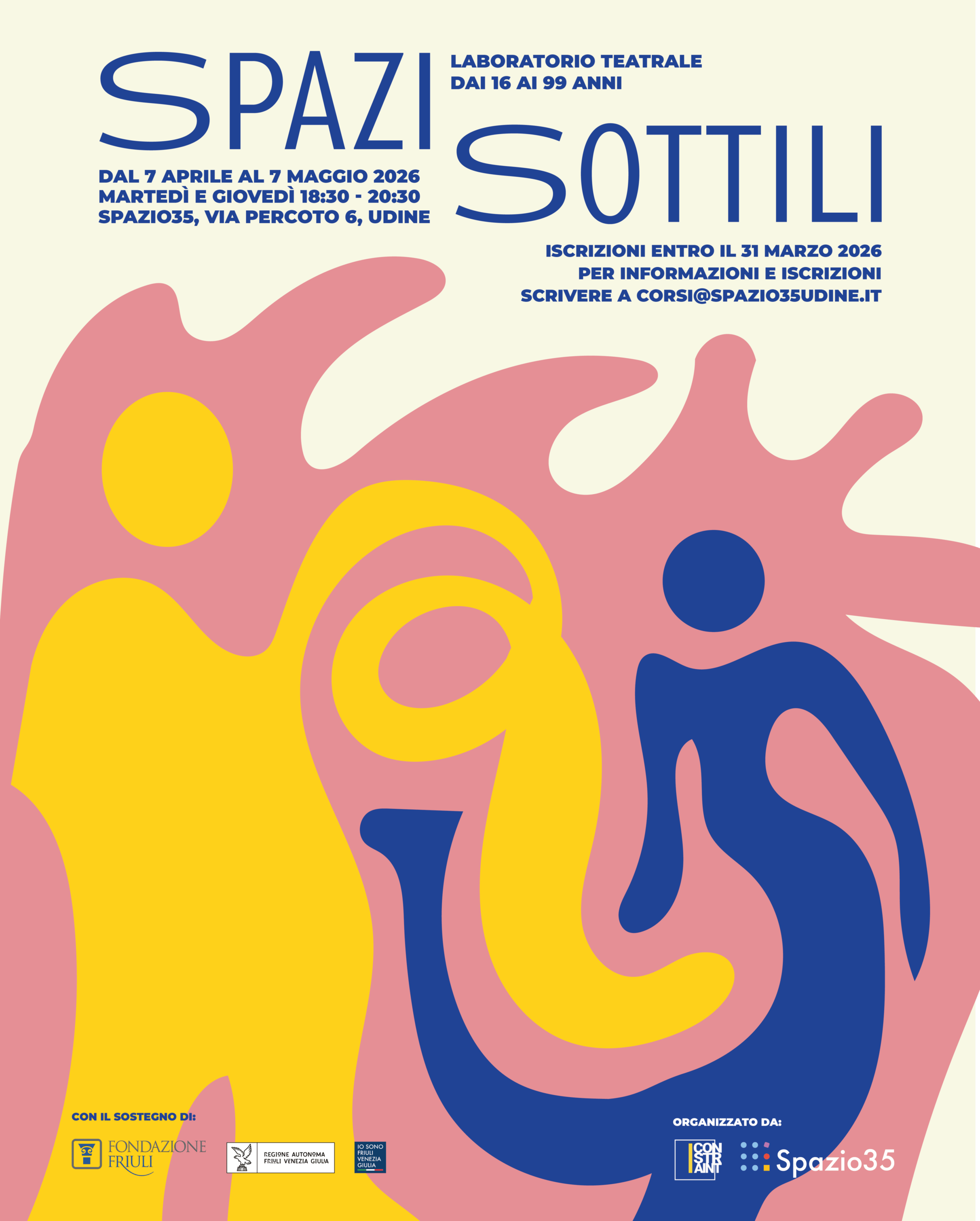 Locandina Aperitivi Europei - Udine - Spazio35 - Associazione Constraint ETS